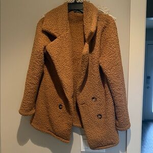 Cozy Women's Brown Teddy Jacket